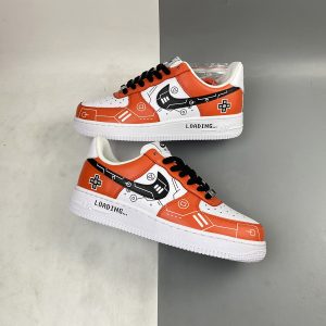 orange air force 1 custom