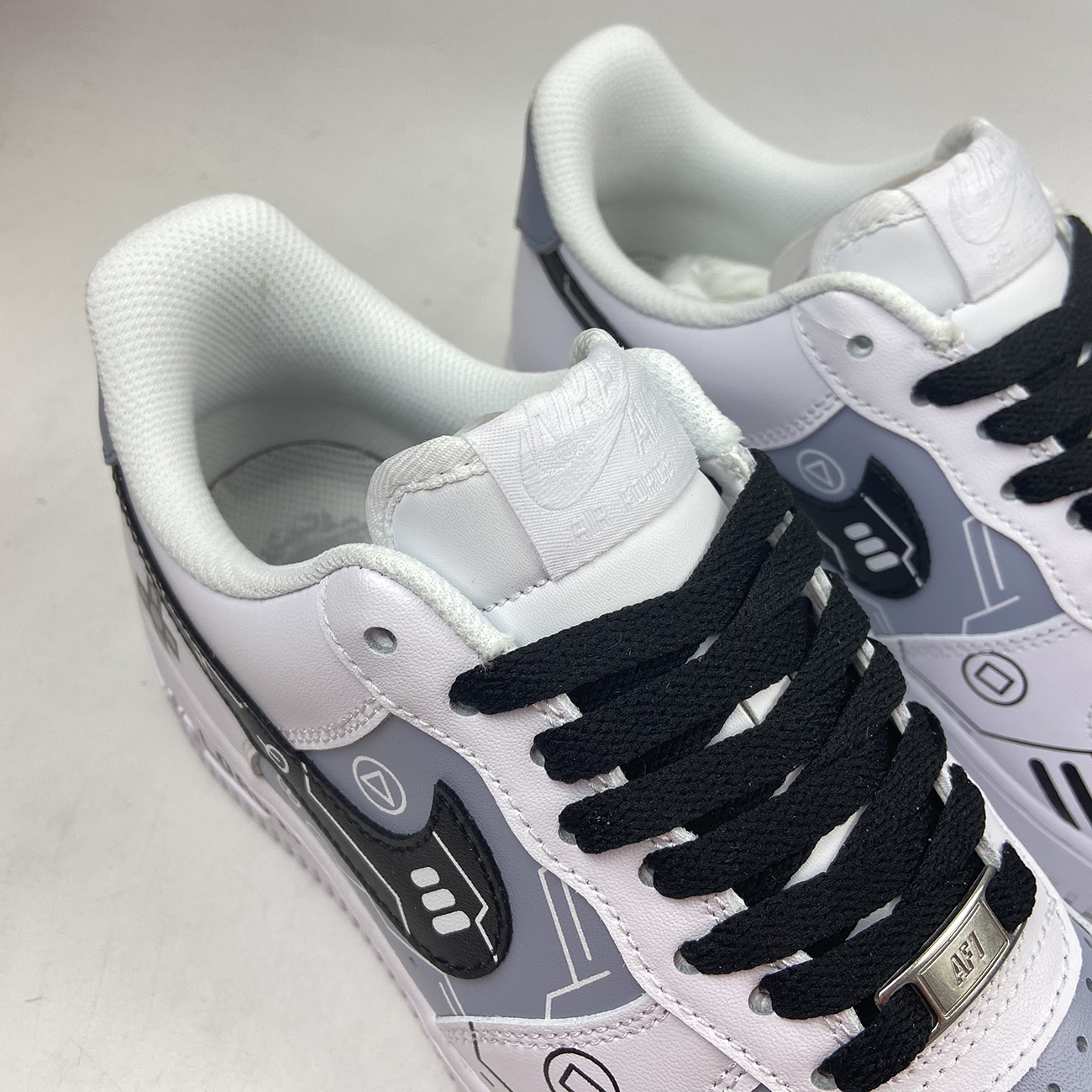 Custom-Nike-Air-Force-1-Low-White-Grey-Black-By-You-3