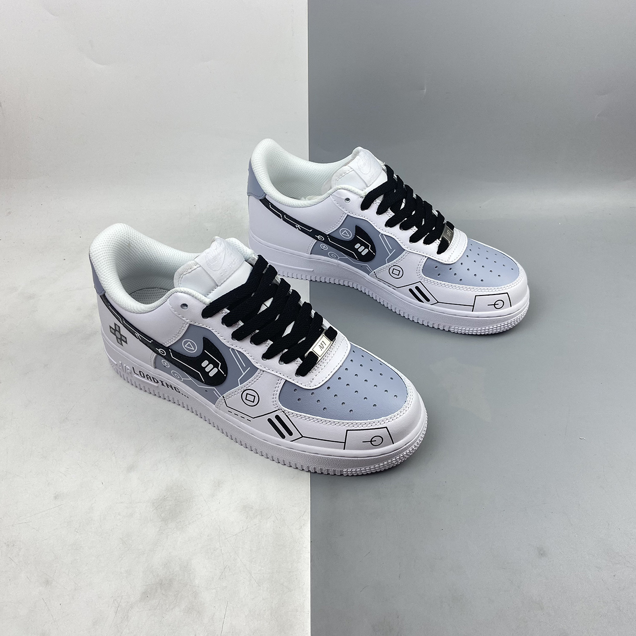 Custom-Nike-Air-Force-1-Low-White-Grey-Black-By-You-6