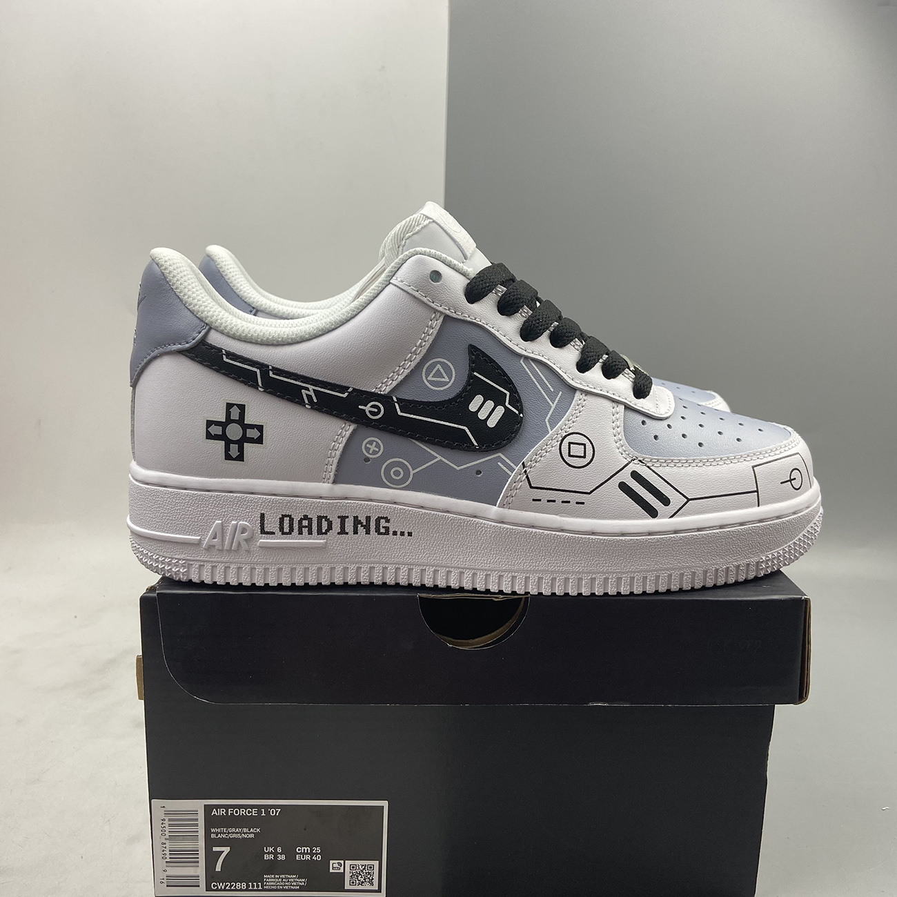 Custom-Nike-Air-Force-1-Low-White-Grey-Black-By-You-7