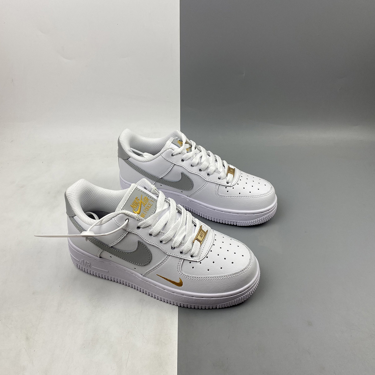 Nike-Air-Force-1-Low-White-With-Gold-Mini-Swooshes-6