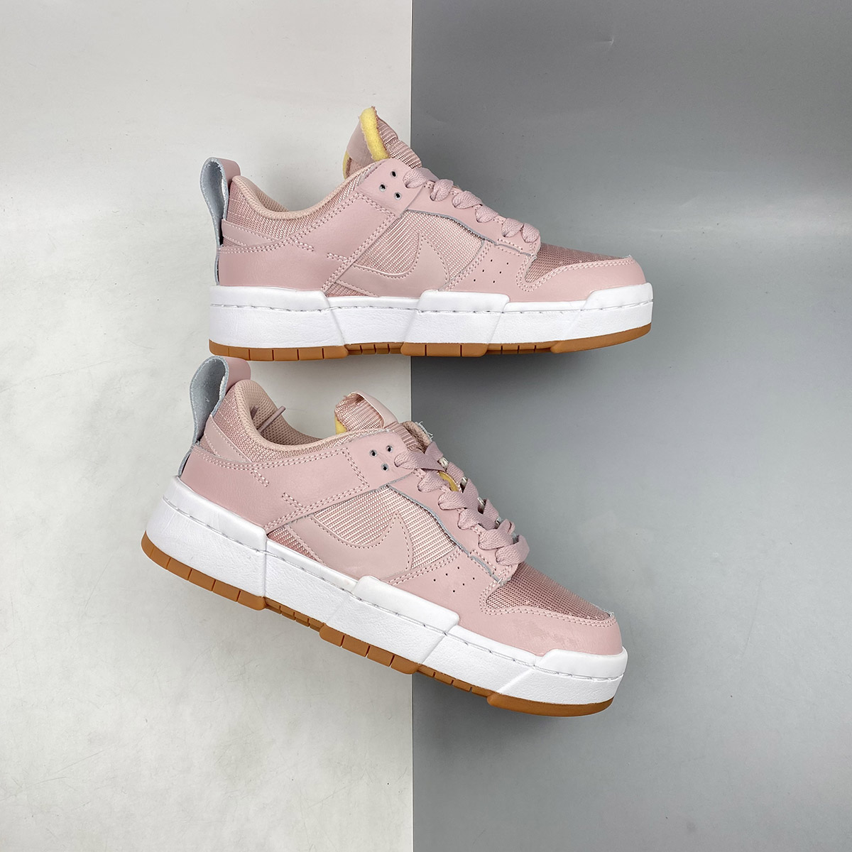 nike dunk low pink and brown