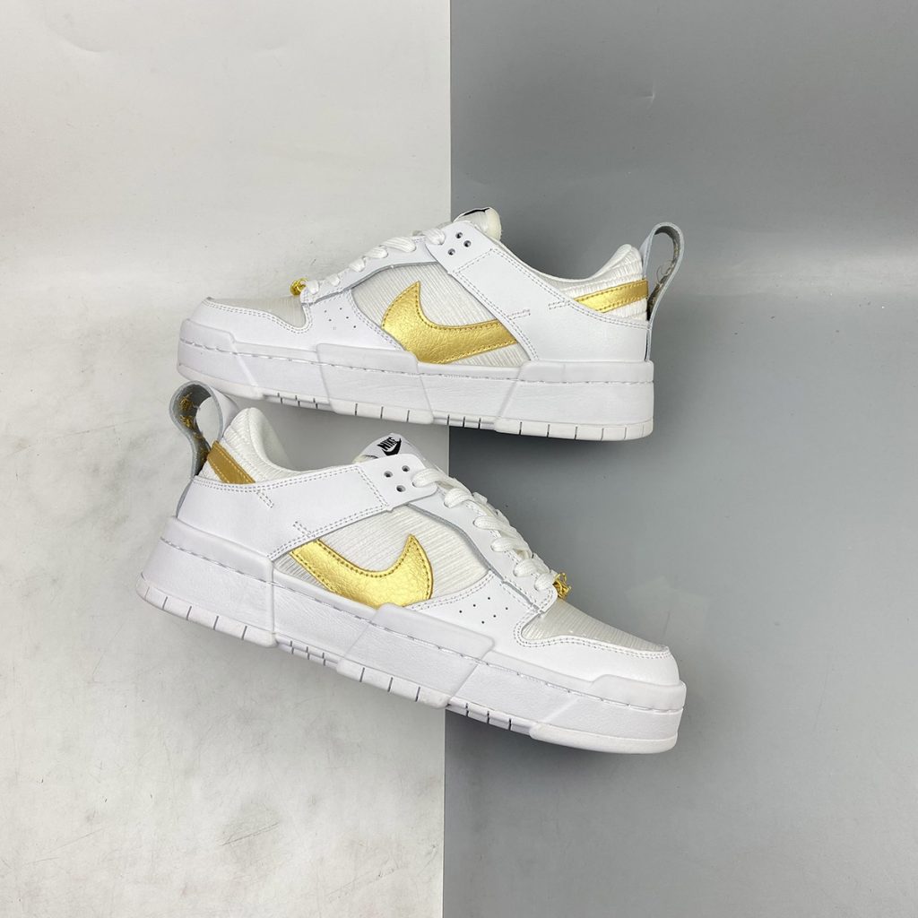 nike dunk low disrupt white gold