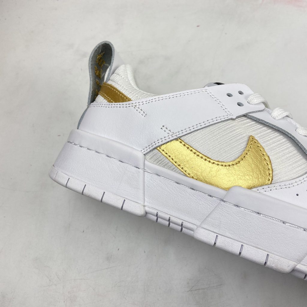 nike dunk low disrupt white gold