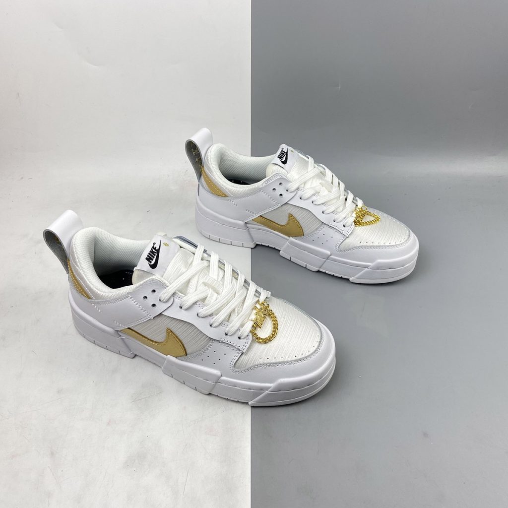 nike dunk low disrupt white gold