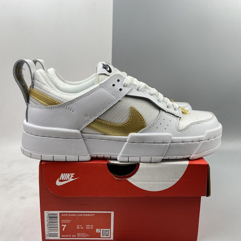 nike dunk low disrupt white gold