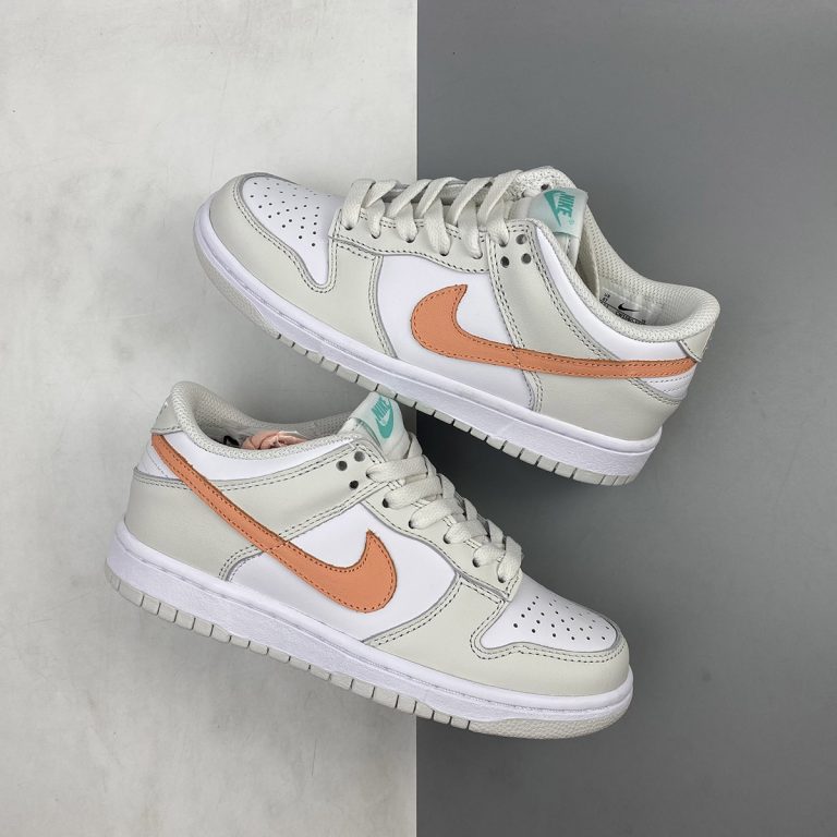 Nike Dunk Low GS Light Bone/Tropical TwistBlackWhite For Sale The