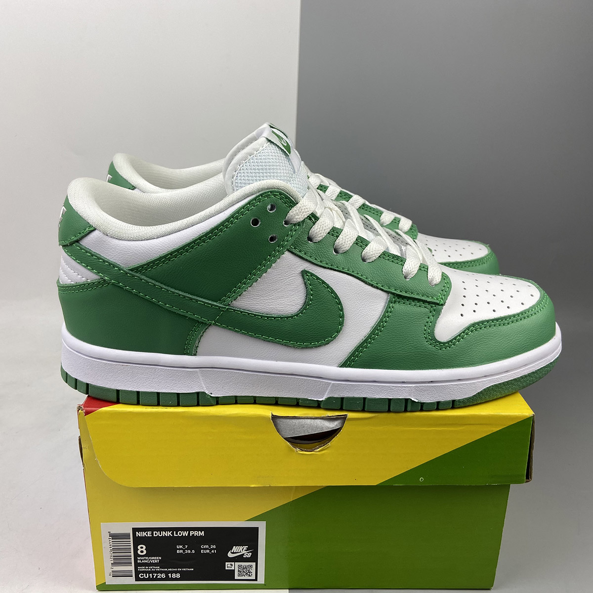 Nike Dunk Low White/Green Glow For Sale – The Sole Line