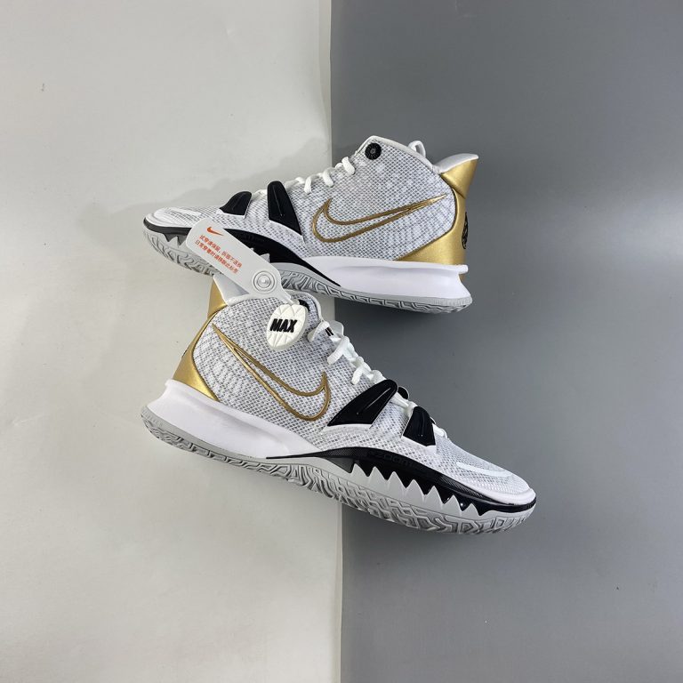 nike kyrie white and gold