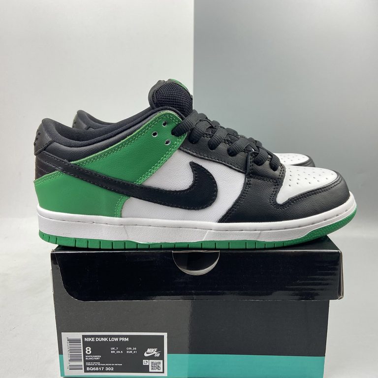 Nike SB Dunk Low Black-Barely Green - Forty Two Skateboard Shop