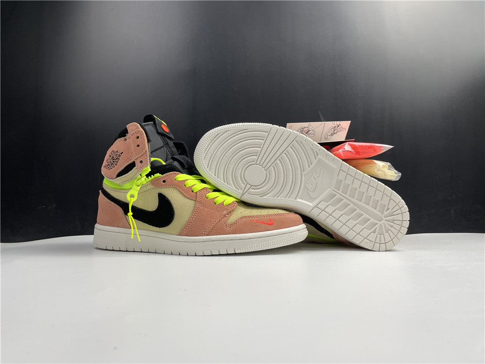peach and purple air jordan 1