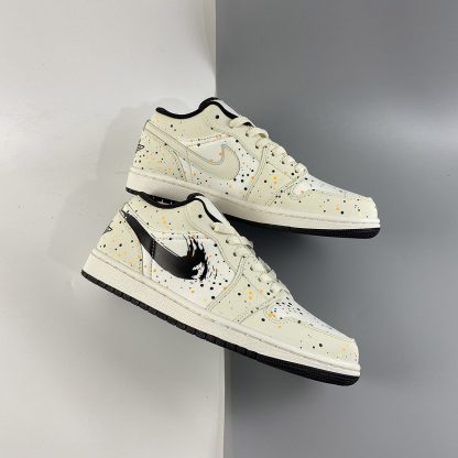 paint splatter jordan 1 low