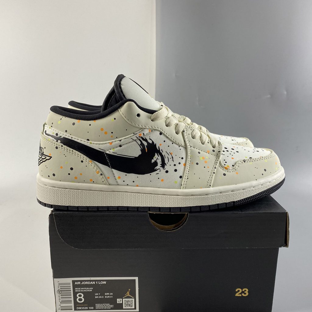 Air Jordan 1 Low Paint Splatter Brushstroke For Sale The Sole Line