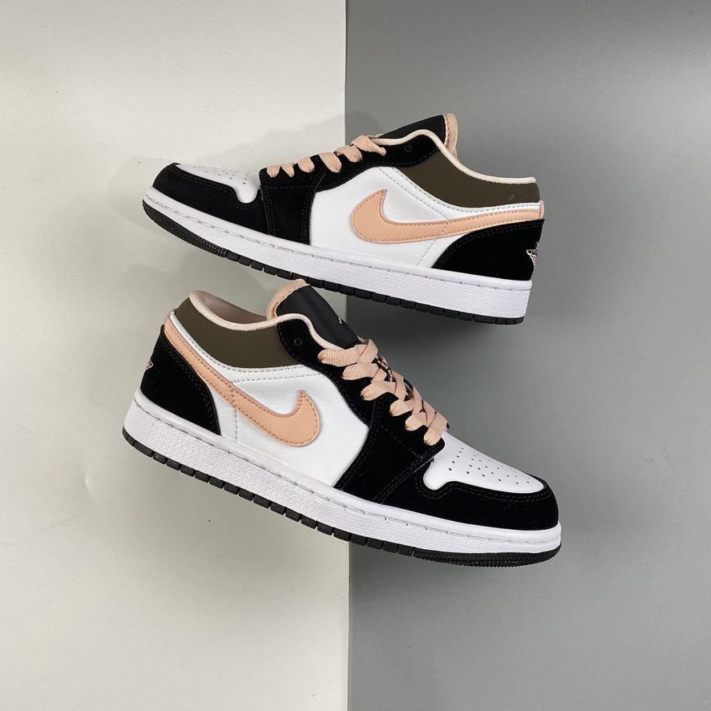 air jordan 1 peach and black