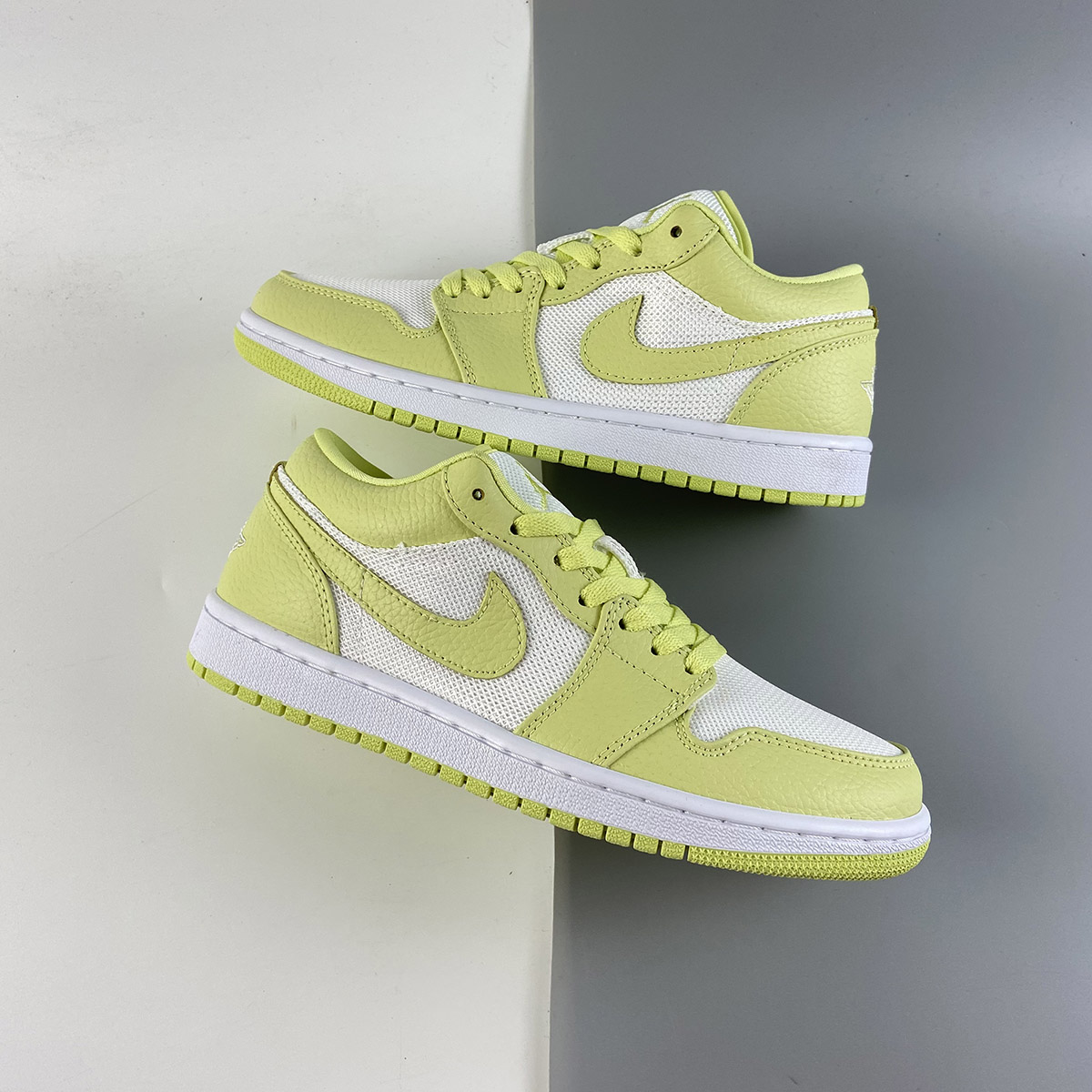 Air-Jordan-1-Low-Summit-White-Limelight-For-Sale