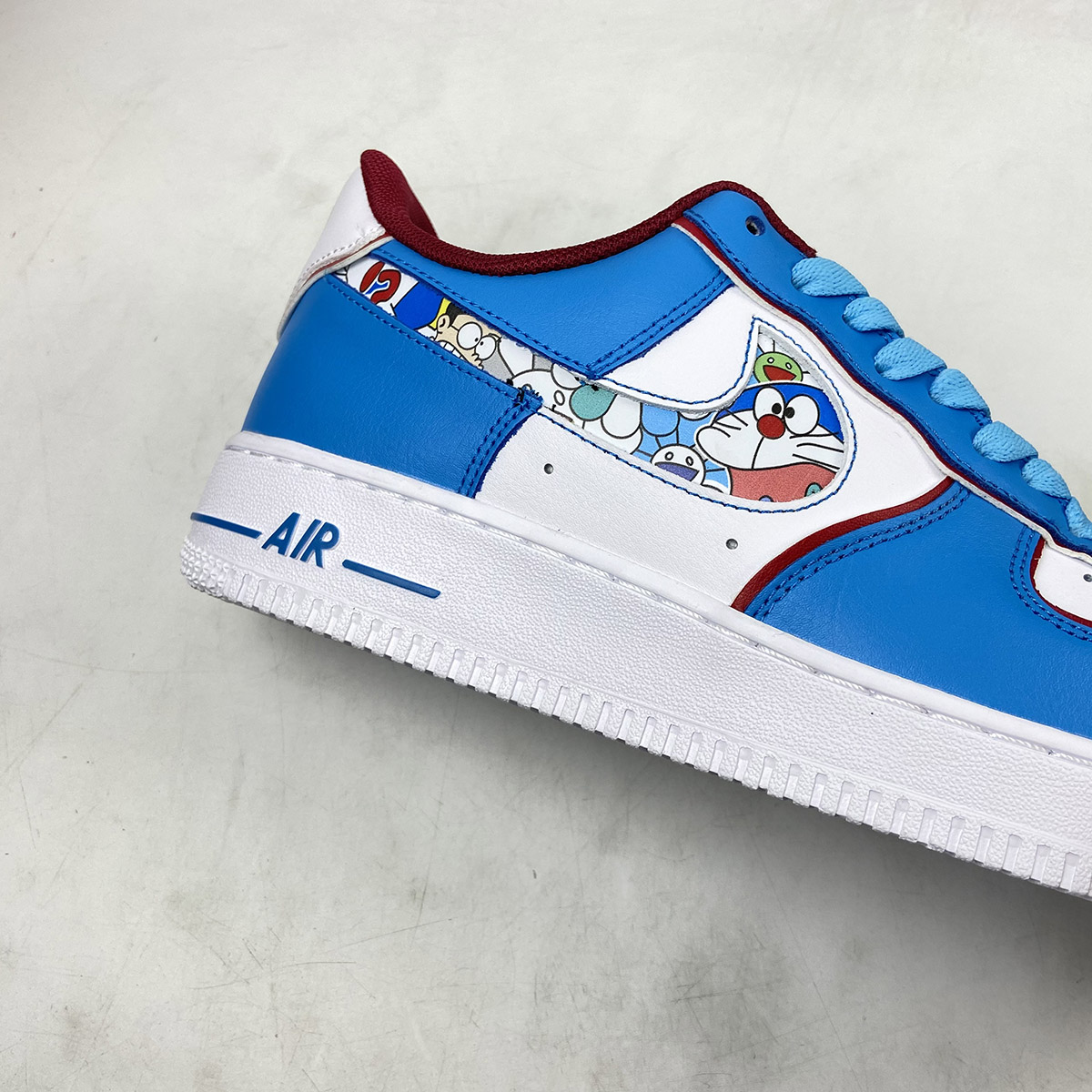 Custom-Nike-Air-Force-1-Low-Doraemon-White-Blue-By-You-2