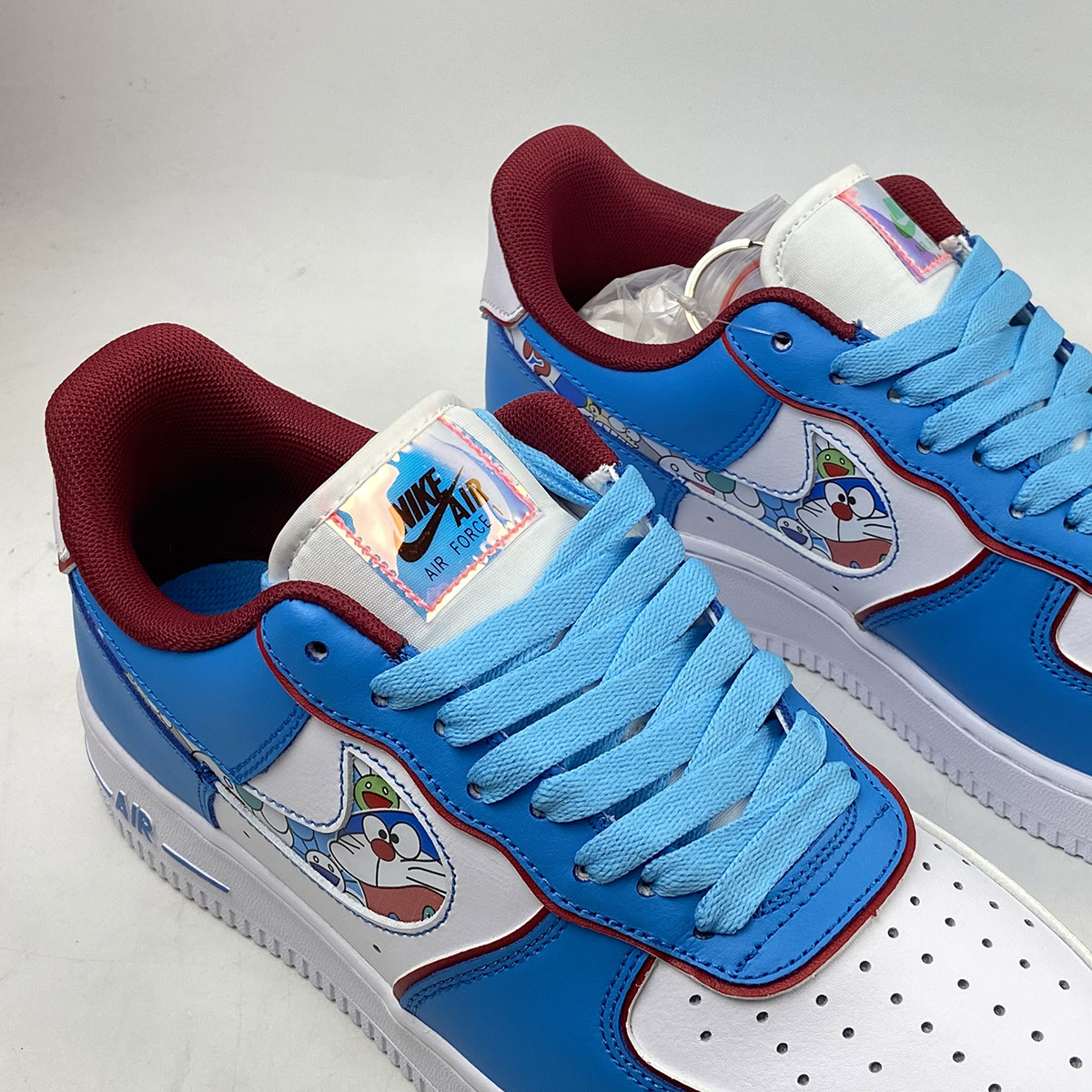 Custom-Nike-Air-Force-1-Low-Doraemon-White-Blue-By-You-3