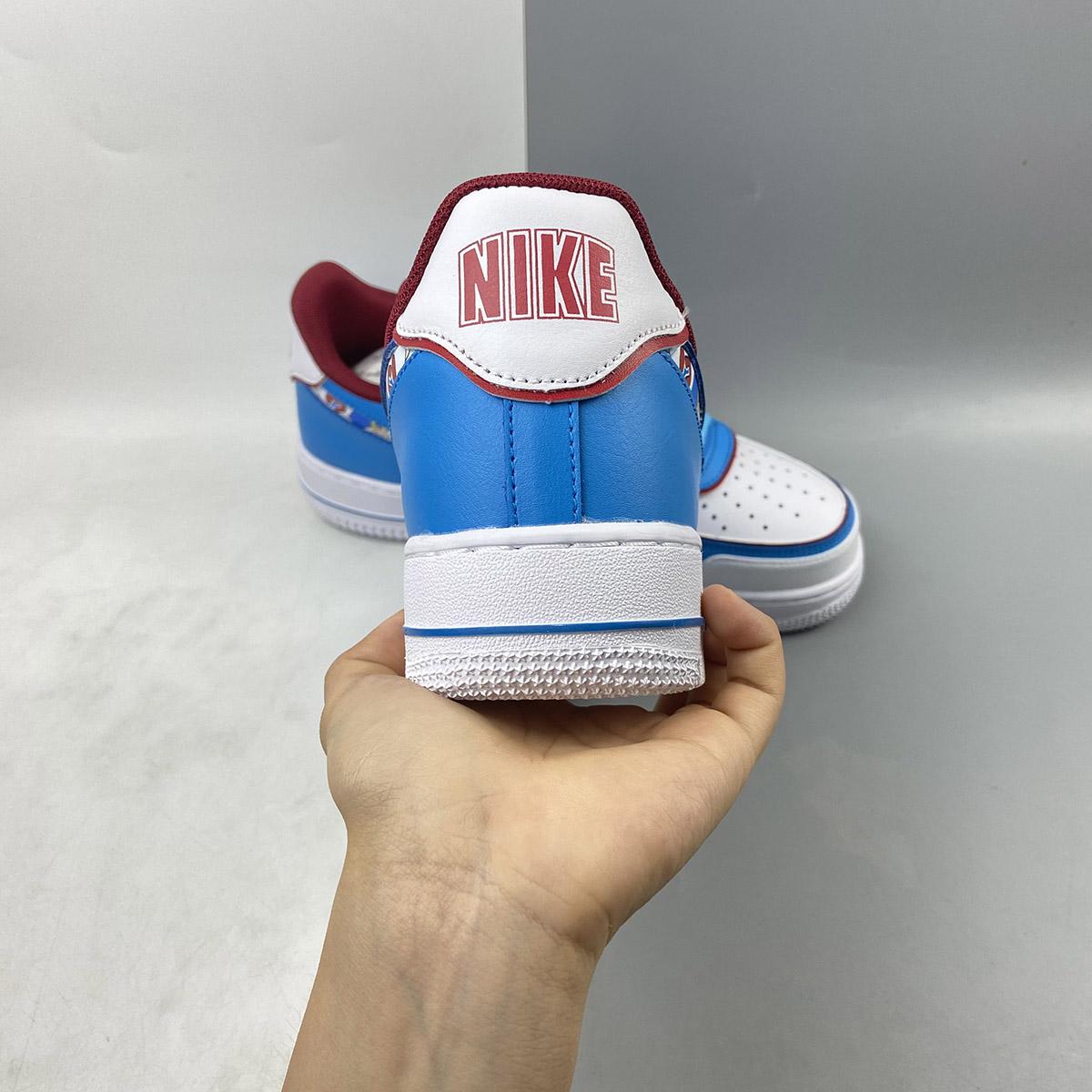 Custom-Nike-Air-Force-1-Low-Doraemon-White-Blue-By-You-5