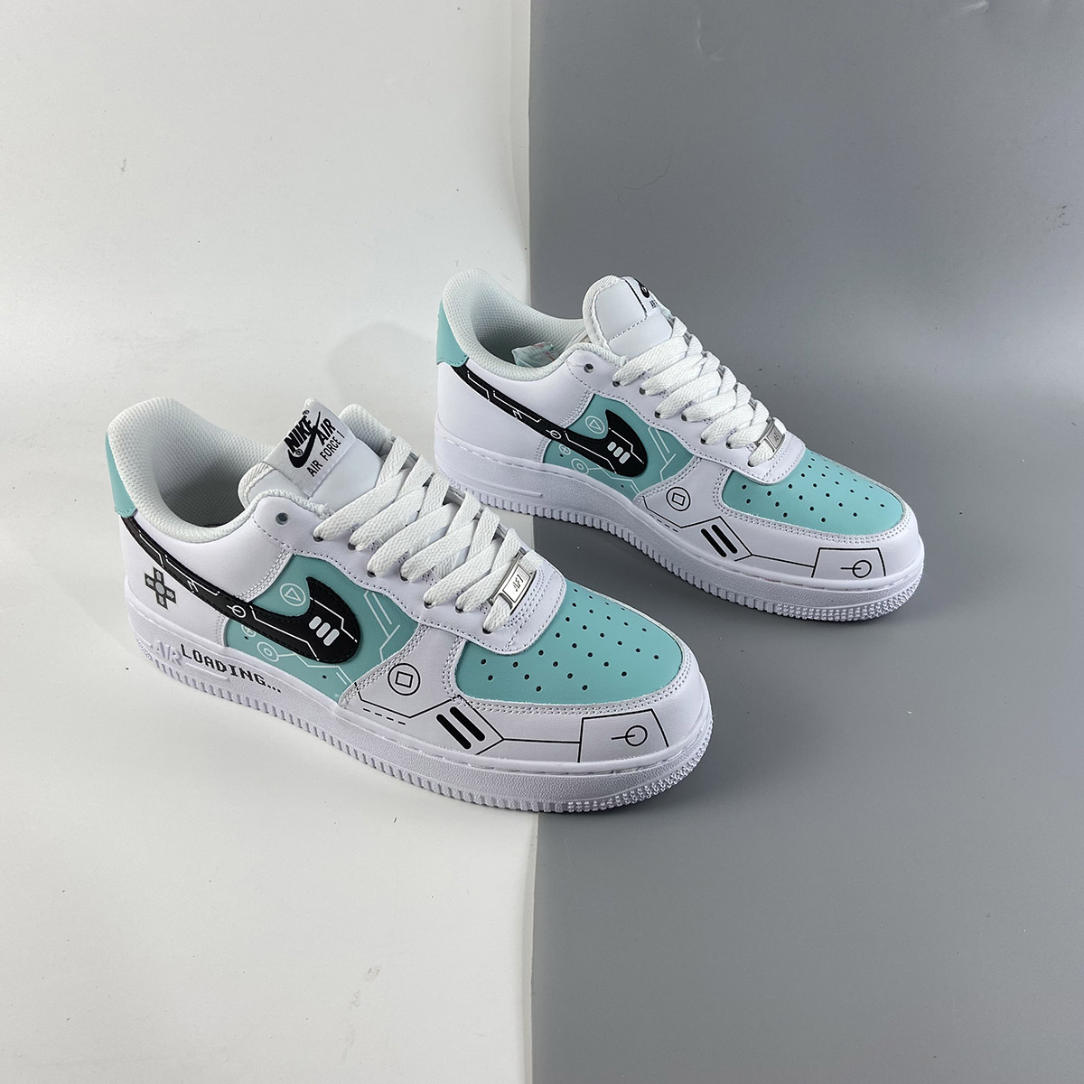Custom-Nike-Air-Force-1-Low-White-Green-By-You-6