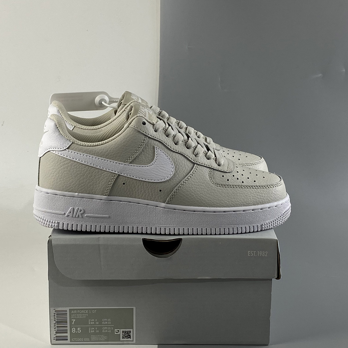 Nike-Air-Force-1-07-Light-Bone-For-Sale-7