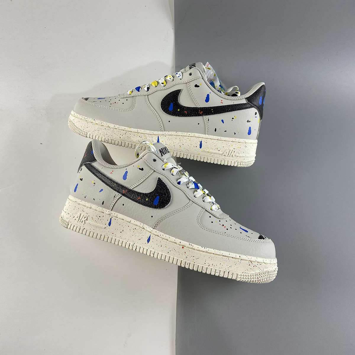 men's air force 1 paint splatter