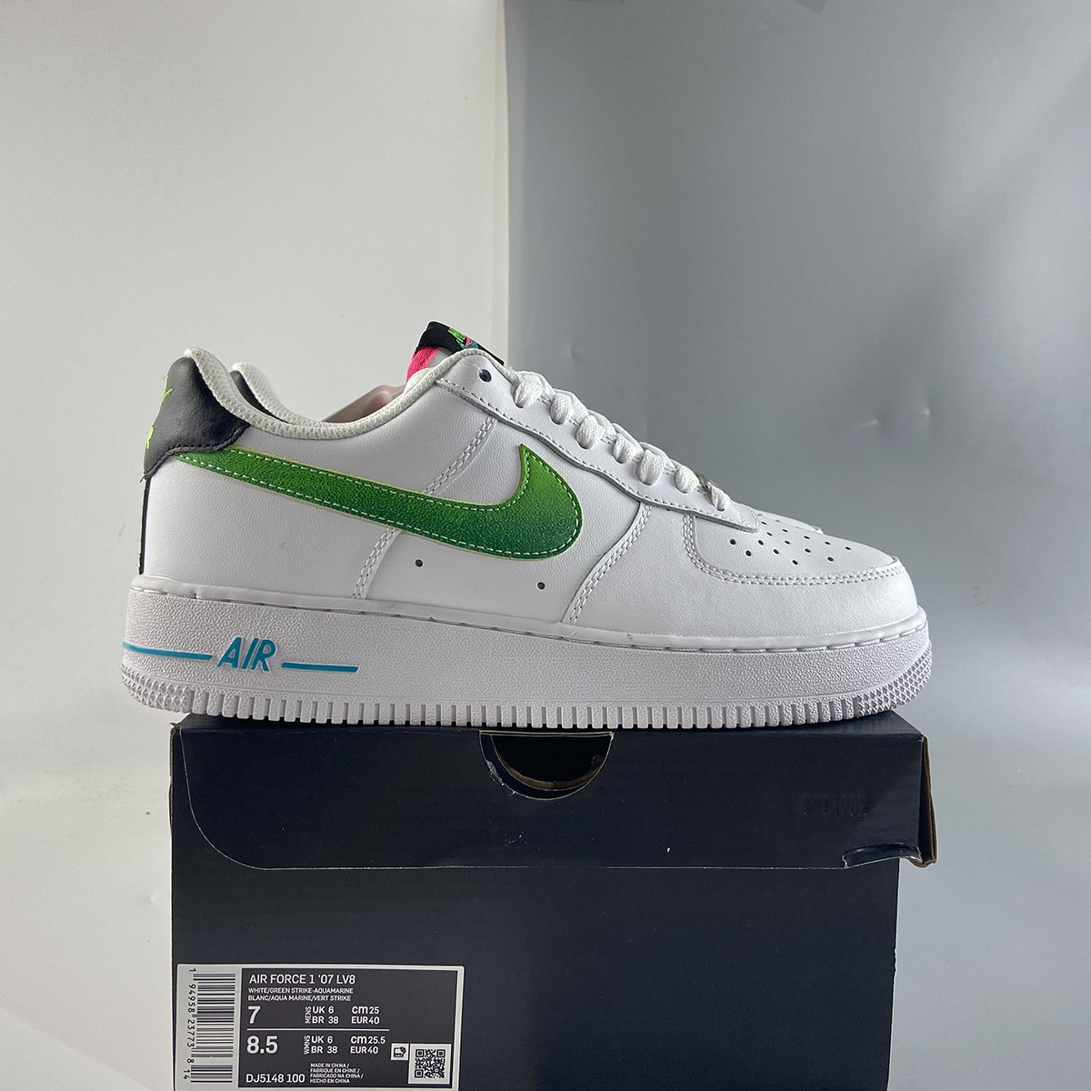 Nike-Air-Force-1-Low-White-Green-Pink-For-Sale-7