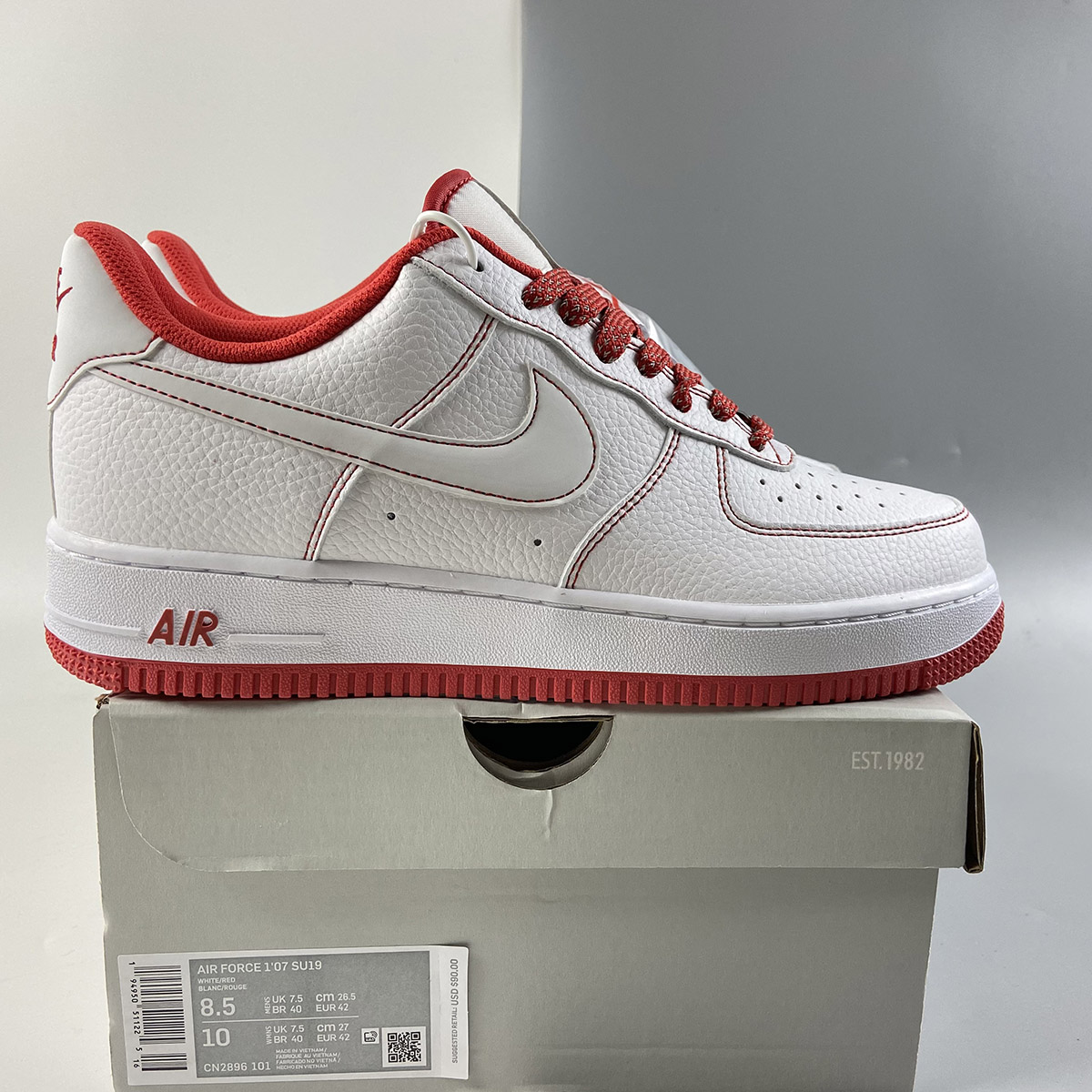 Nike-Air-Force-1-Low-White-White-University-Red-For-Sale-7