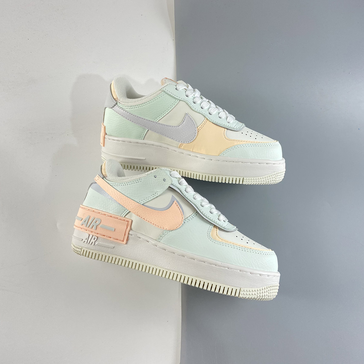 shadow barely green and crimson tint air forces