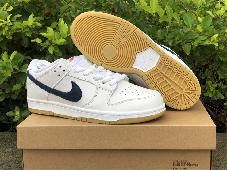 dunk low grey navy orange
