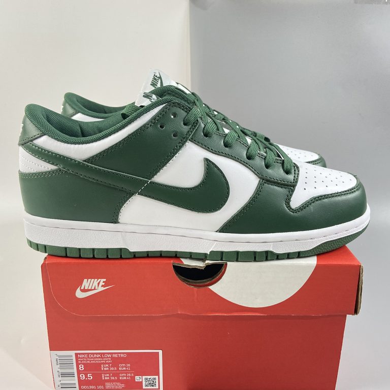 Nike Dunk Low White/Team Green-Total Orange For Sale – The Sole Line