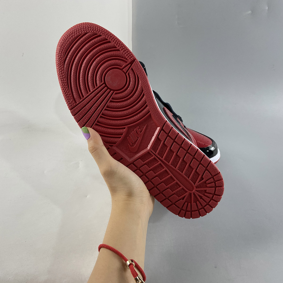 Air-Jordan-1-High-OG-Bred-Patent-Black-White-Varsity-Red-For-Sale-5