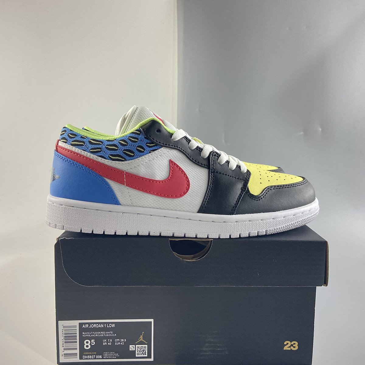 Air-Jordan-1-Low-Black-Light-Fusion-Red-White-Coast-For-Sale-7