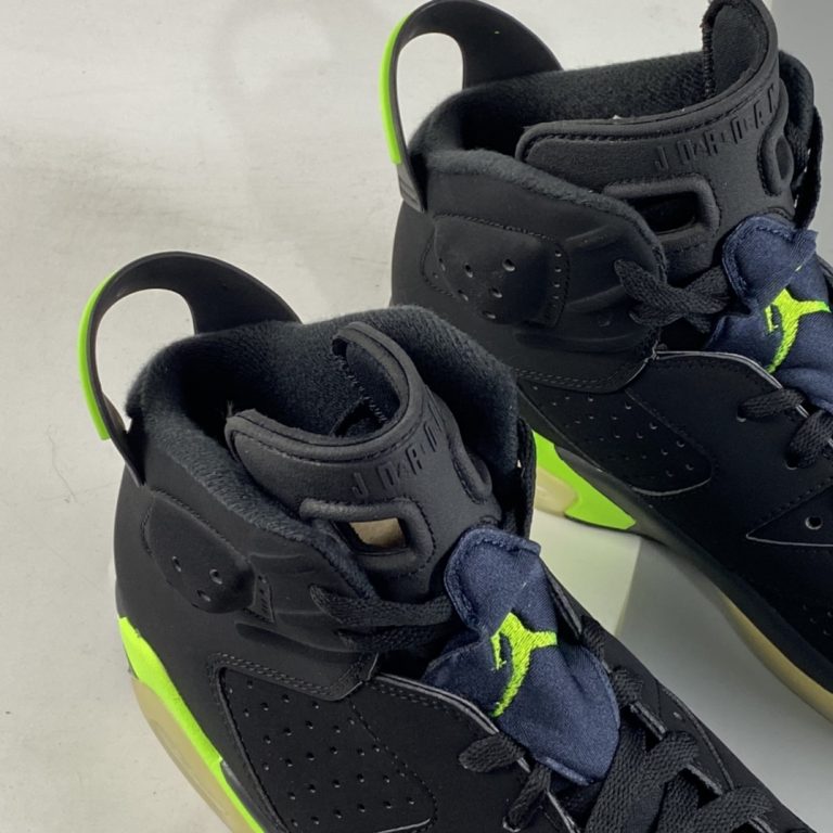 jordan 6 black and lime green
