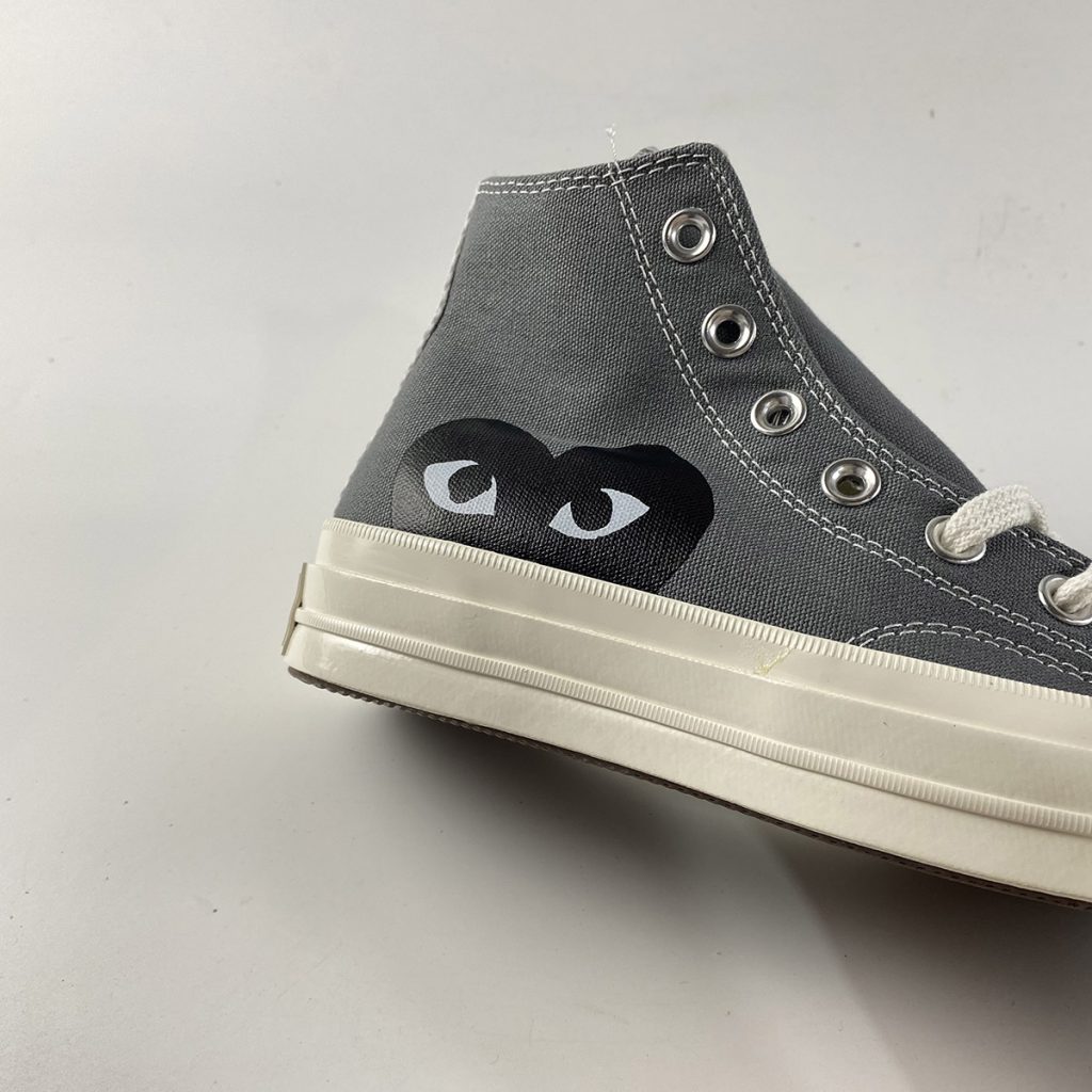 CDG Play x Converse Chuck Taylor All Star 70 Hi Grey For Sale – The ...