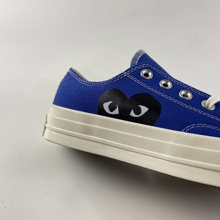 cdg converse blue low