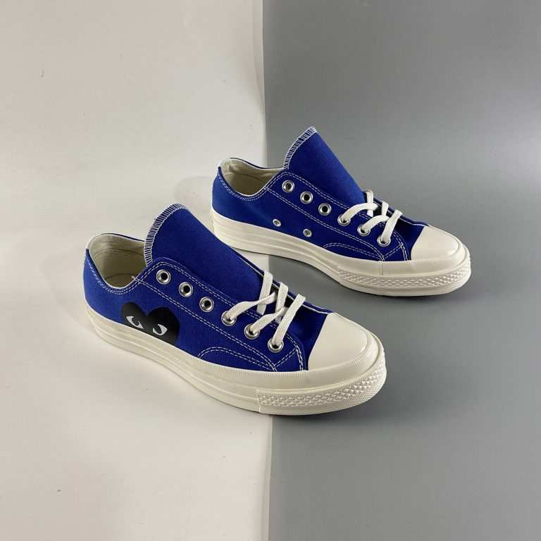 CDG Play x Converse Chuck Taylor All Star 70 Low Blue For Sale – The ...