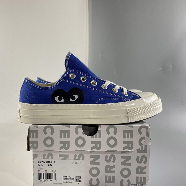 cdg play converse blue