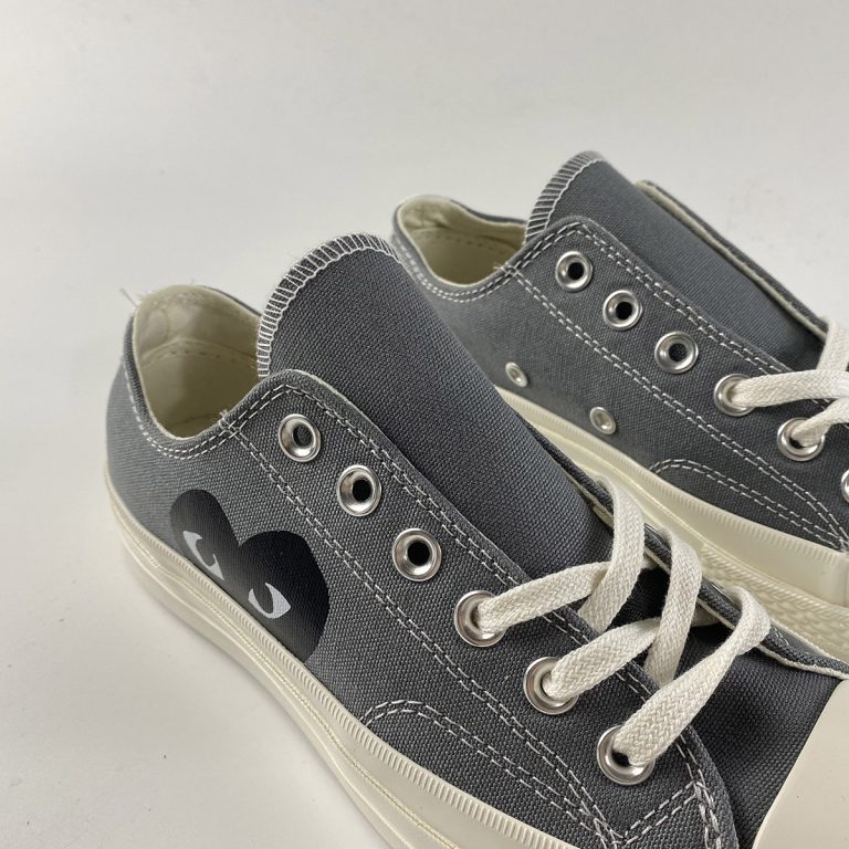 CDG Play x Converse Chuck Taylor All Star 70 Low Grey For Sale – The ...