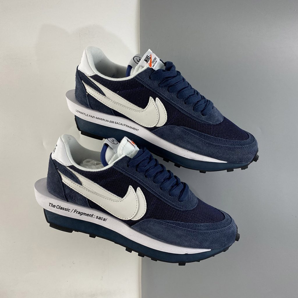 nike x sacai x fragment ld waffle blue void