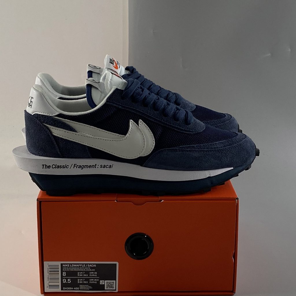 nike x sacai x fragment ld waffle blue void