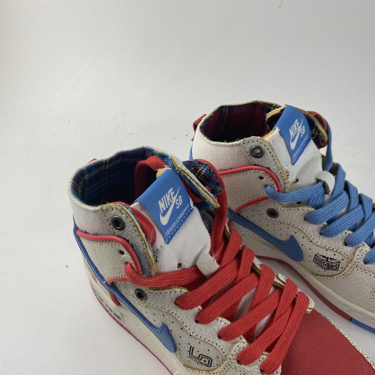 Ishod Wair x Magnus Walker x Nike SB Dunk High White Blue Red For Sale â The Sole Line