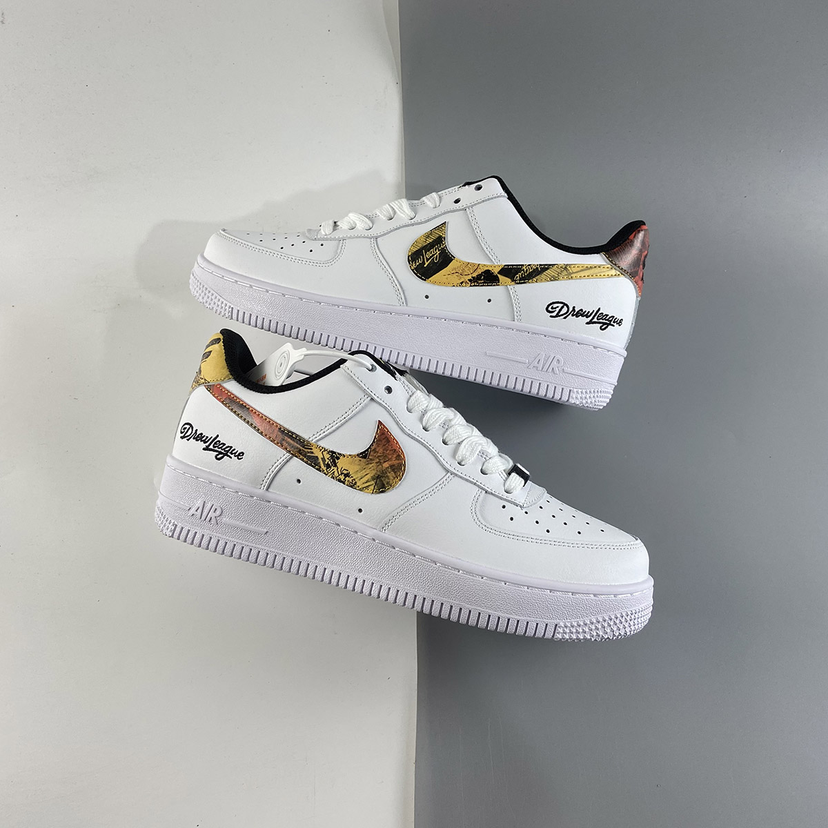 Nike-Air-Force-1-Low-Drew-League-White-Black-Multi-Color-For-Sale