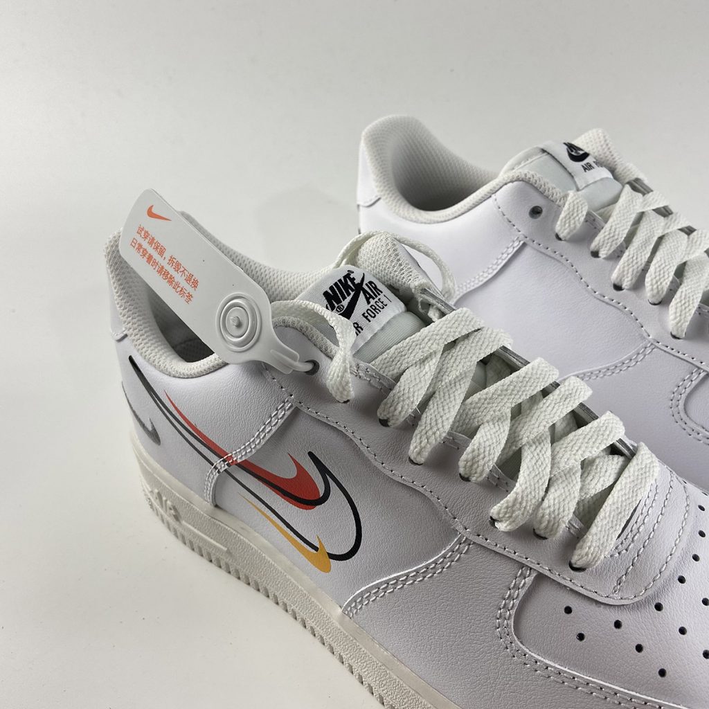 nike air force 1 low swoosh pack white