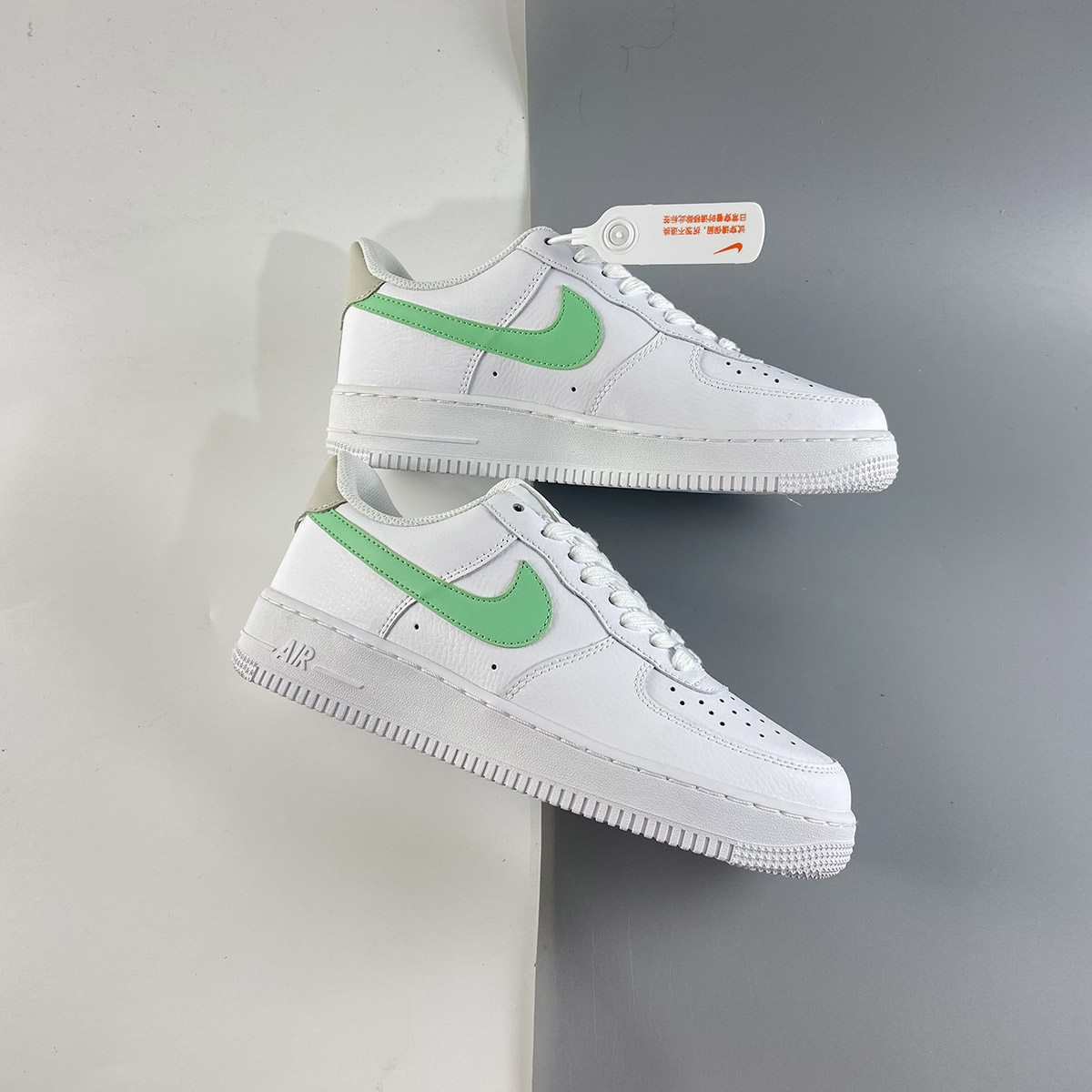 Nike-Air-Force-1-White-Light-Bone-White-Green-Glow-For-Sale-1