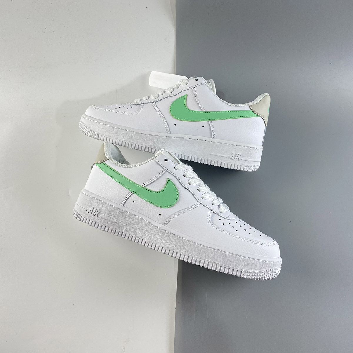 Nike-Air-Force-1-White-Light-Bone-White-Green-Glow-For-Sale
