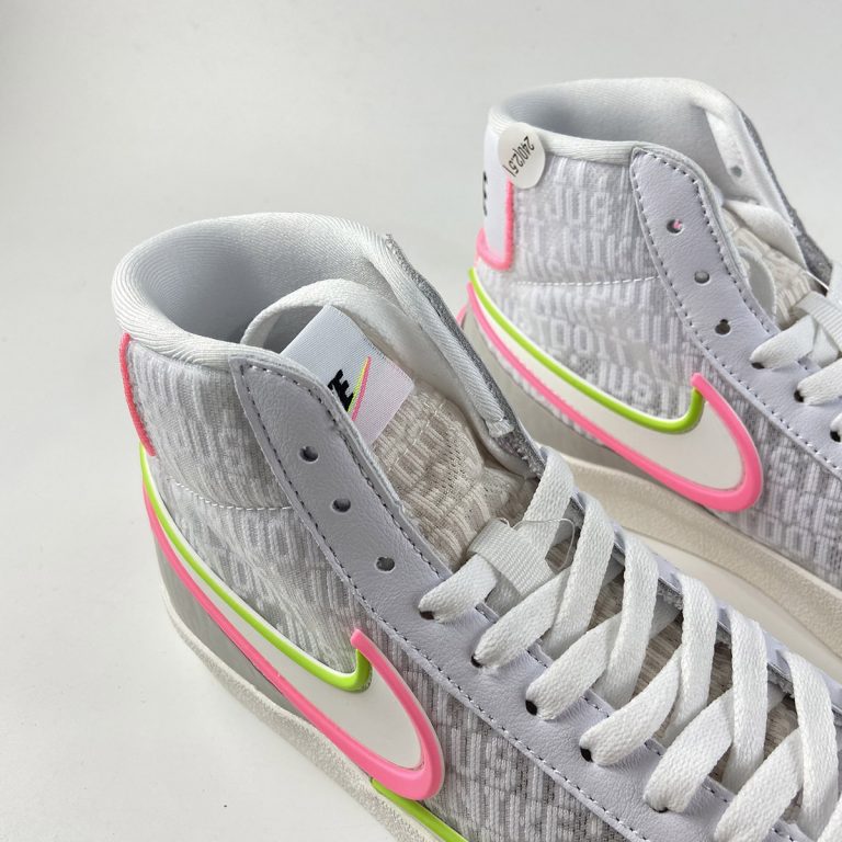 Nike Blazer Mid â77 Infinite White/Electric Green-Sunset Pulse For Sale â The Sole Line