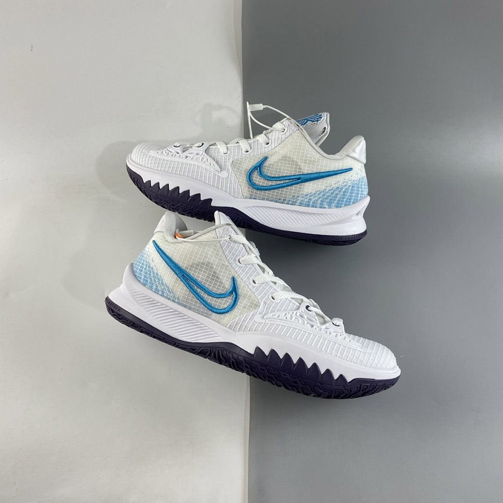 Nike Kyrie Low 4 White/Laser Blue-Dark Raisin For Sale – The Sole Line
