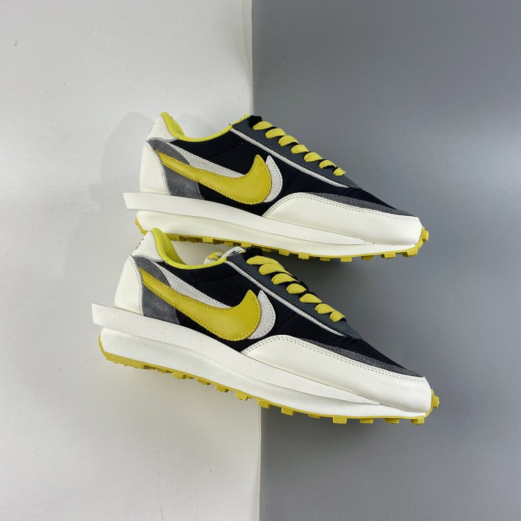 sacai x Undercover x Nike LDWaffle Black/Sail-Dark Grey-Bright Citron