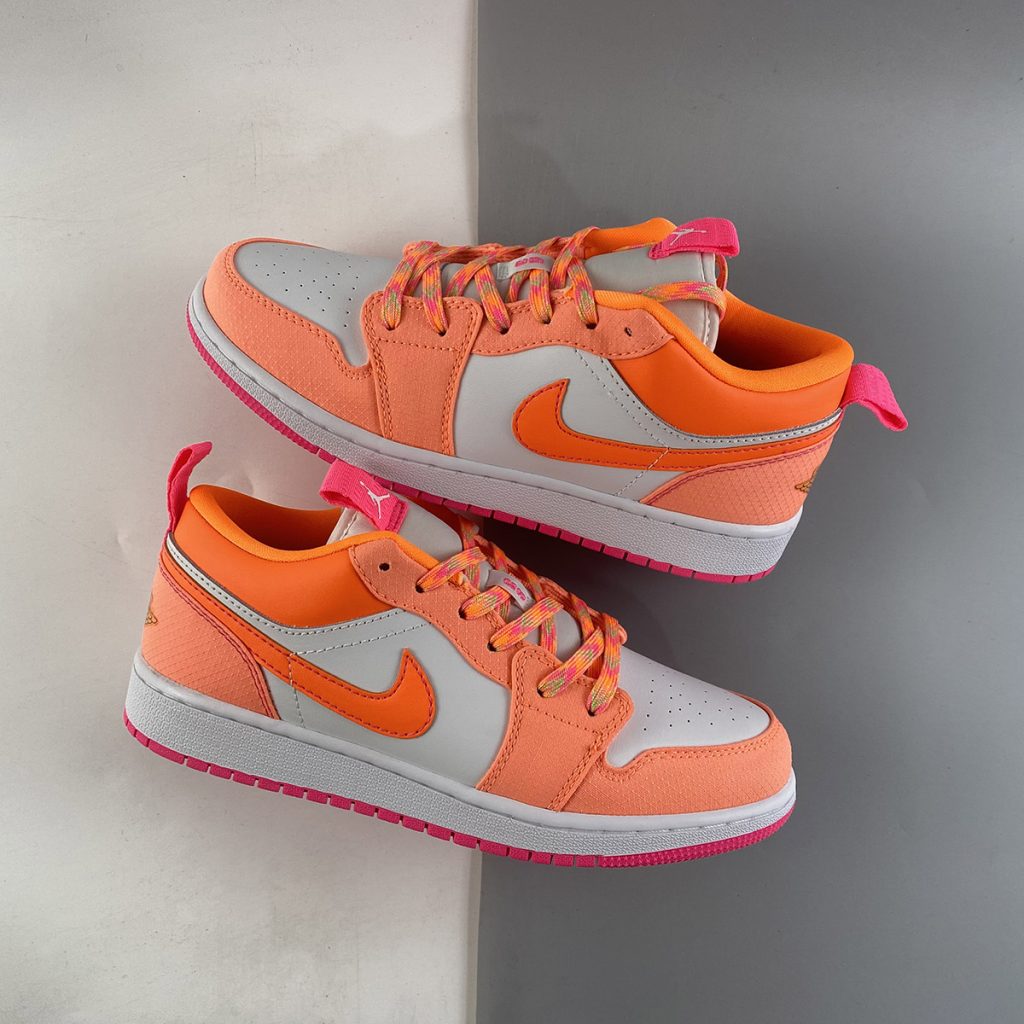 Air Jordan 1 Low Utility GS Pink White For Sale – The Sole Line