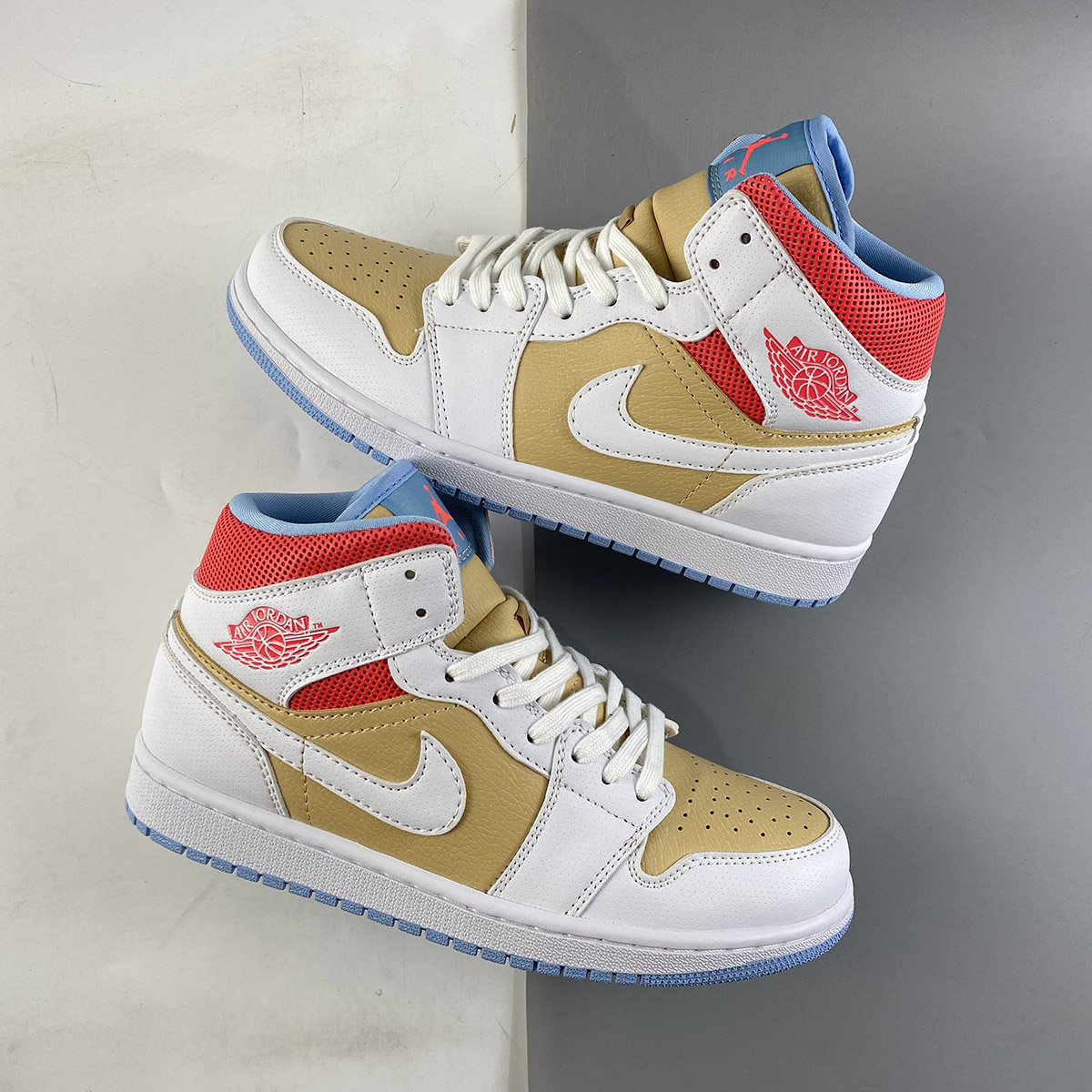 Air-Jordan-1-Mid-SE-Sesame-White-Flash-Crimson-Psychic-Blue-For-Sale